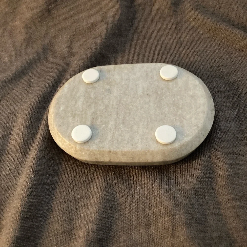 Archipelago Natural Beige Marble Soap Dish - Picture 4 of 4